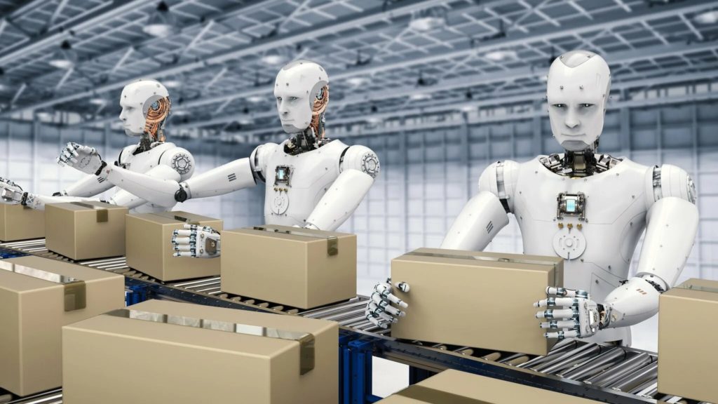 Роботы на проверке товаров на складе и в магазине